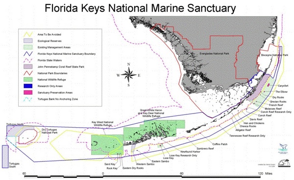 Florida Keys National Marine Sanctuary map Florida Keys National Marine Sanctuary map